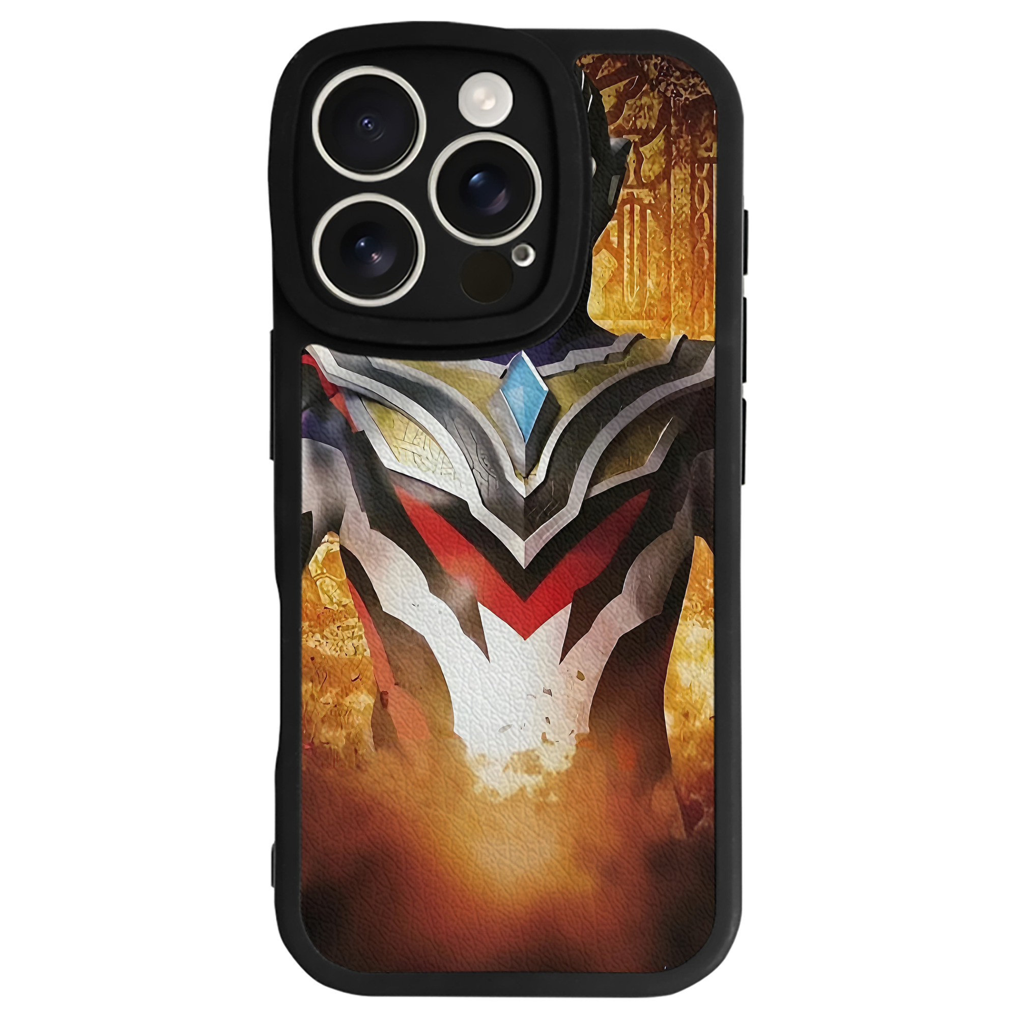 （画像用） ウルトラマン Ultraman 【iPhone 16シリーズ対応】シリコンスマホケース（レザー調） 材質：シリコン